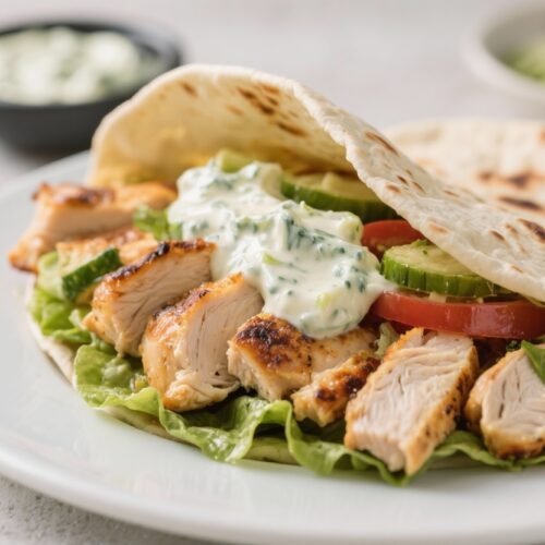 Greek Chicken Gyros