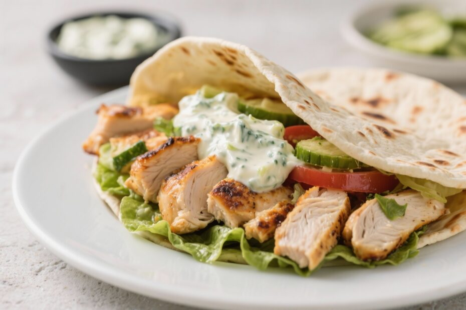 Greek Chicken Gyros