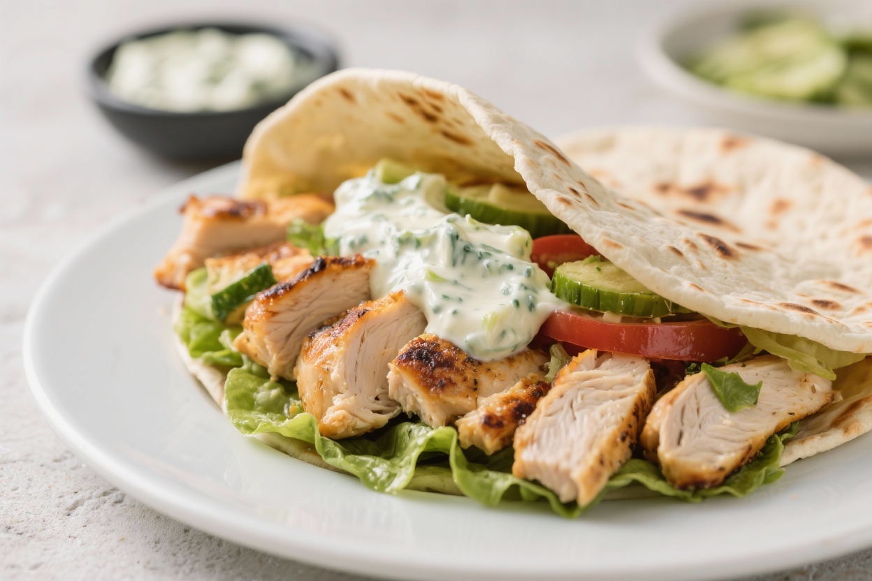 Greek Chicken Gyros