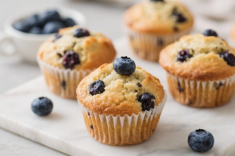 Keto Blueberry Muffins – Light, Fluffy, and Low-Carb