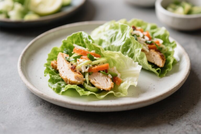Keto Chicken Lettuce Wraps for Weight Loss – Fresh, Flavorful, and Low-Carb