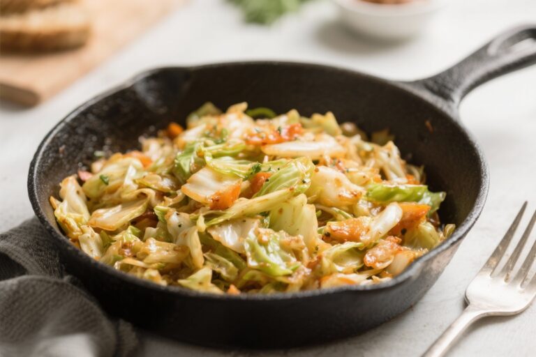 Keto Cabbage Skillet for Fat Burning – Simple, Satisfying, and Low-Carb