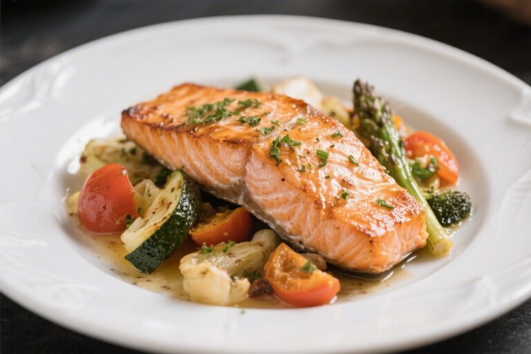 Healthy Baked Salmon with Vegetables – Simple, Flavorful, and Weeknight-Friendly