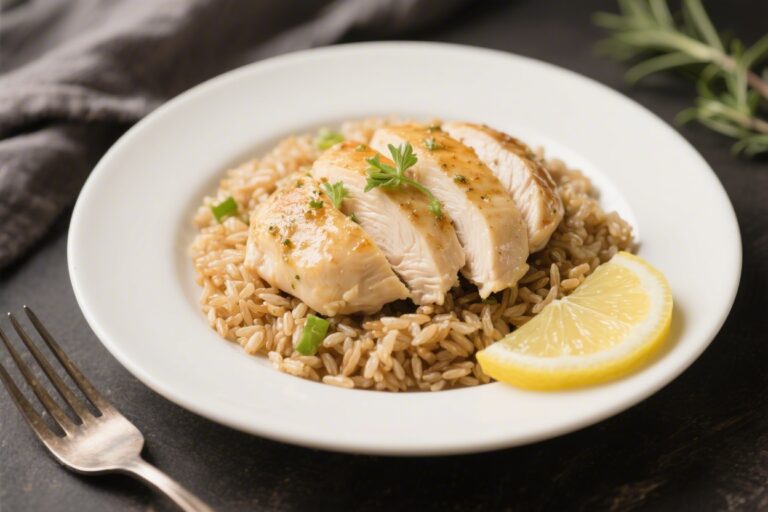 Light Lemon Chicken With Brown Rice – Fresh, Bright, and Easy
