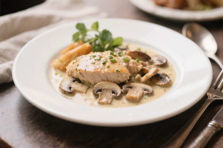 Creamy Chicken and Mushroom Dinner – Cozy, Weeknight-Friendly Comfort