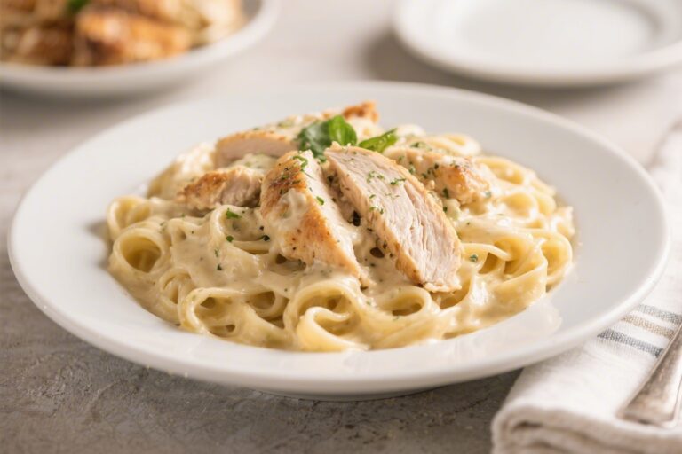 Family Style Chicken Alfredo – Creamy, Comforting, and Crowd-Pleasing