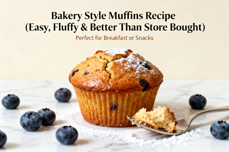Bakery Style Muffins Recipe (Easy, Fluffy & Better Than Store Bought) – A No-Fuss Favorite