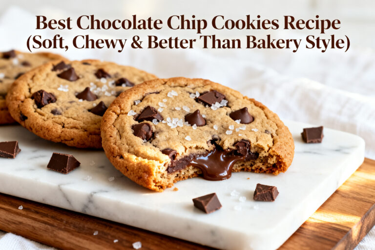 Best Chocolate Chip Cookies Recipe (Soft, Chewy & Better Than Bakery Style) – Easy, Reliable, Crowd-Pleasing