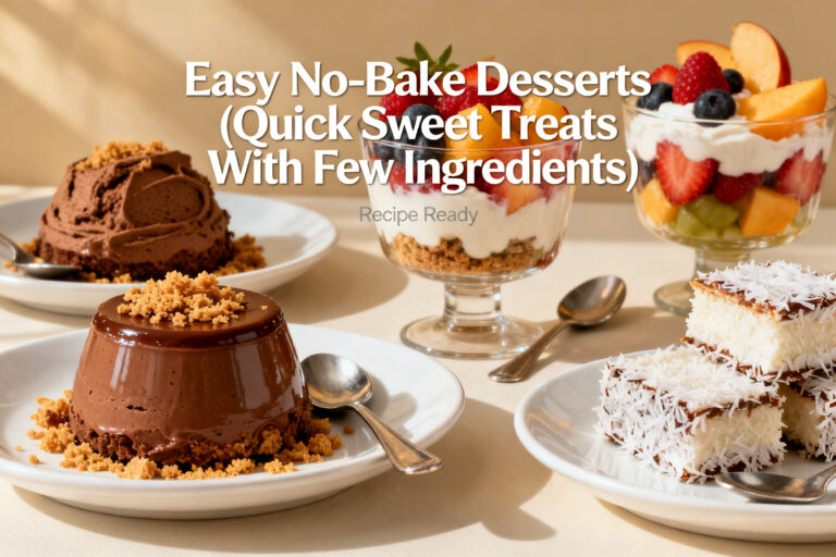 Easy No-Bake Desserts (Quick Sweet Treats With Few Ingredients) – Simple, Fast, and Delicious